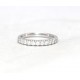 Platinum set half eternity diamond ring