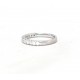 Platinum set half eternity diamond ring