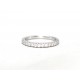 Platinum set half eternity diamond ring