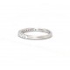 Platinum set half eternity diamond ring