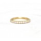 Half eternity diamond ring