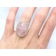 Rose quartz large ring