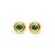 Emerald stud earrings