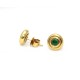 Emerald stud earrings