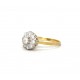 Diamond cluster daisy ring