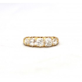 Victorian five stone diamond ring