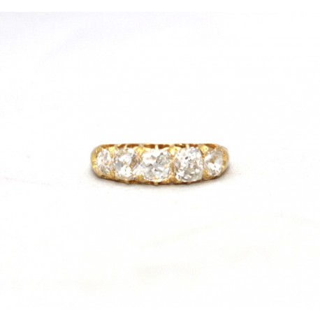 Victorian five stone diamond ring