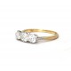 Three stone diamond ring