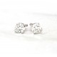 Diamond stud earrings