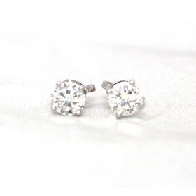 Diamond stud earrings