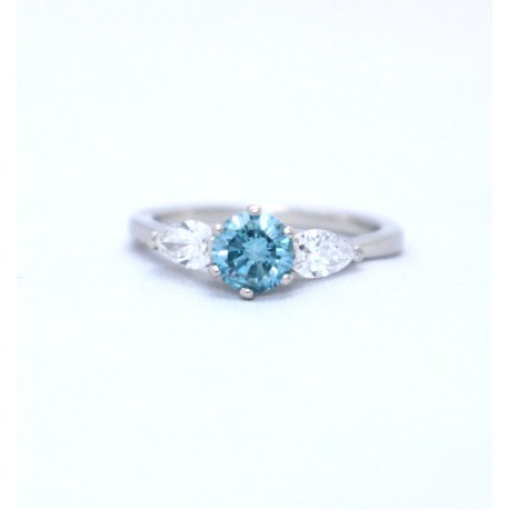 Blue diamond Ring