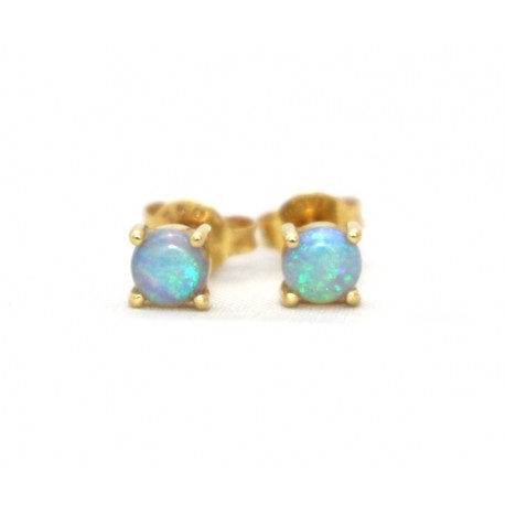 Opal stud earrings