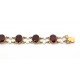 Garnet and pearl bracelet